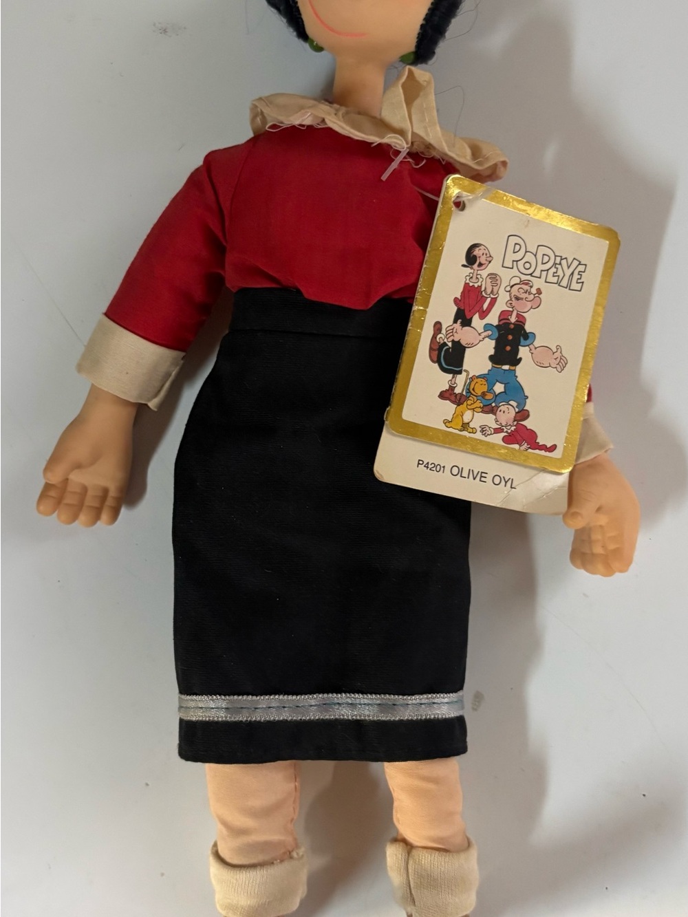Hamilton Olive Oyl Doll - Red, Black & Cream Outfit